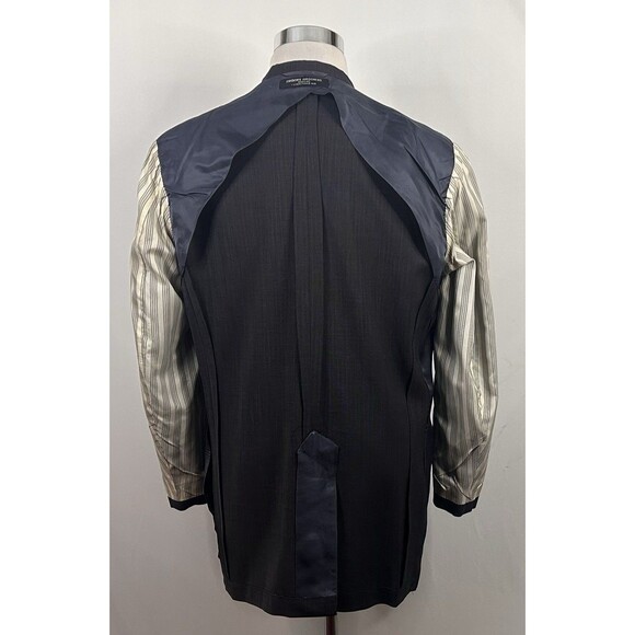 Brooks Brothers 44L Vintage Sport Coat Brown Red Striped Wool Three Button - Picture 7 of 7